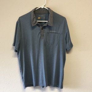 Eddie Bauer polo shirt.